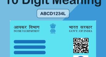 PAN Card 10 digit meaning