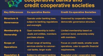 What is the difference between cooperative banks and credit cooperative societies